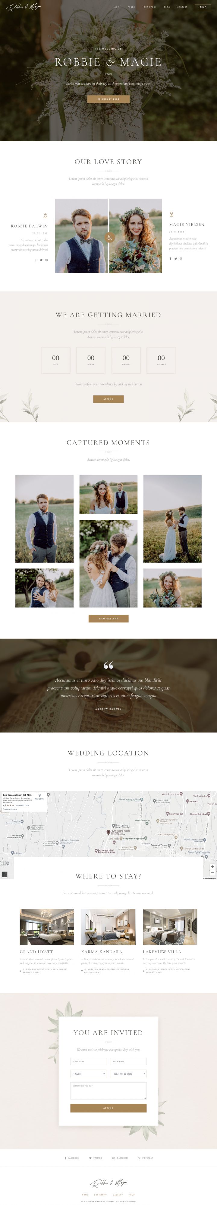 WordPress шаблон ThemeForest Robbie & Magie