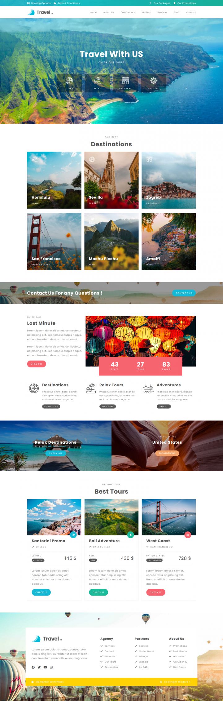 WordPress шаблон ThemeForest TravelTour