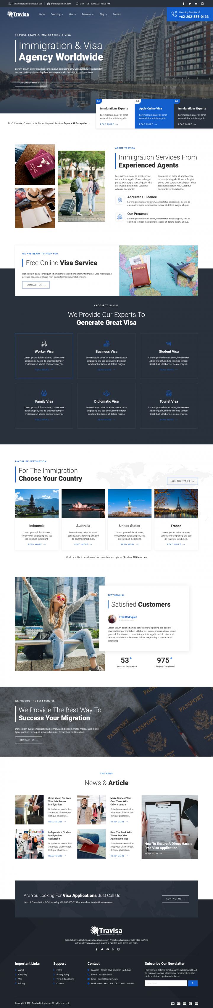 WordPress шаблон ThemeForest Travisa