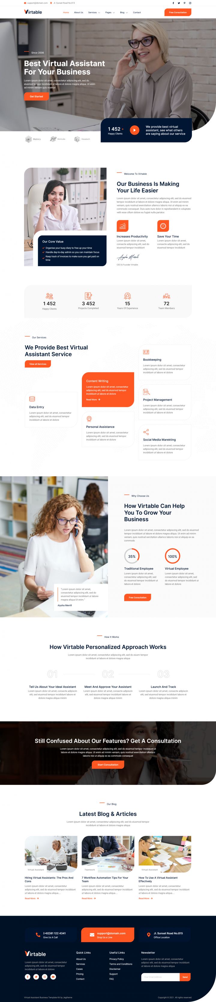 WordPress шаблон ThemeForest Virtable