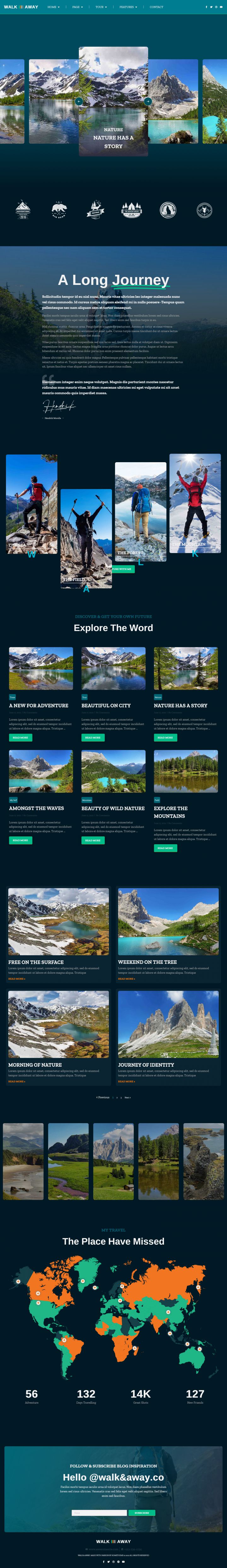 WordPress шаблон ThemeForest Walk&Away