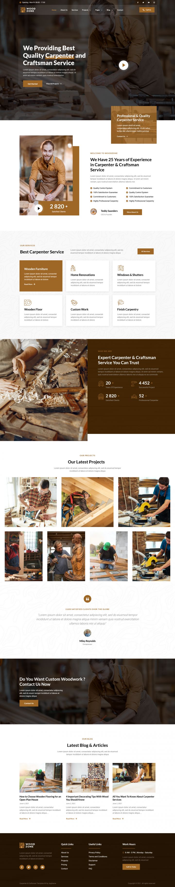 WordPress шаблон ThemeForest Woodzone