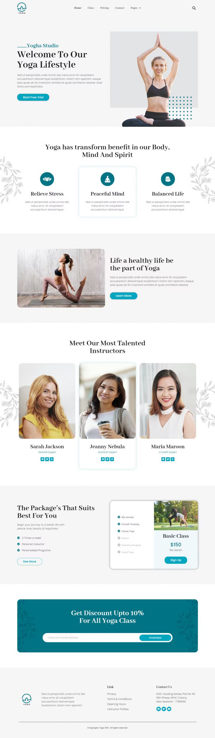 WordPress шаблон ThemeForest Yogha