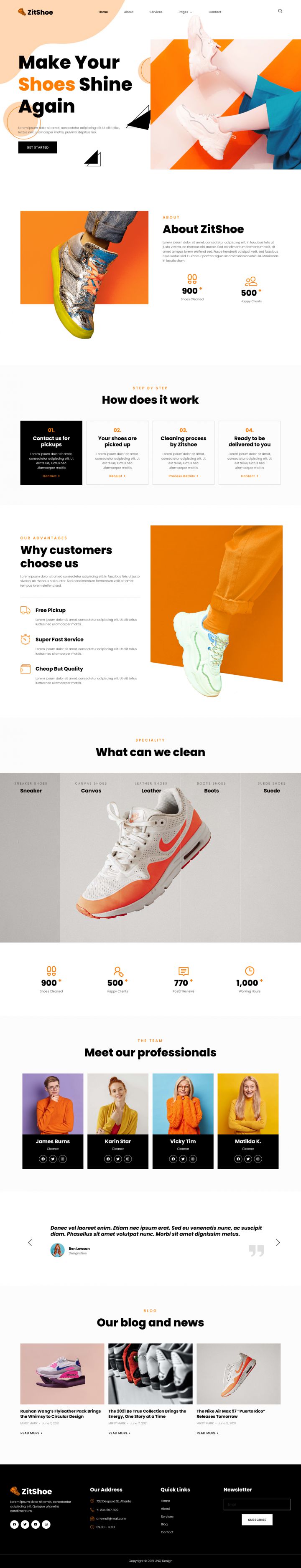 WordPress шаблон ThemeForest Zitshoe