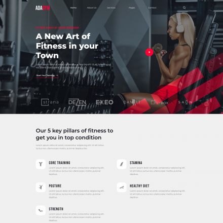 ThemeForest Adagym