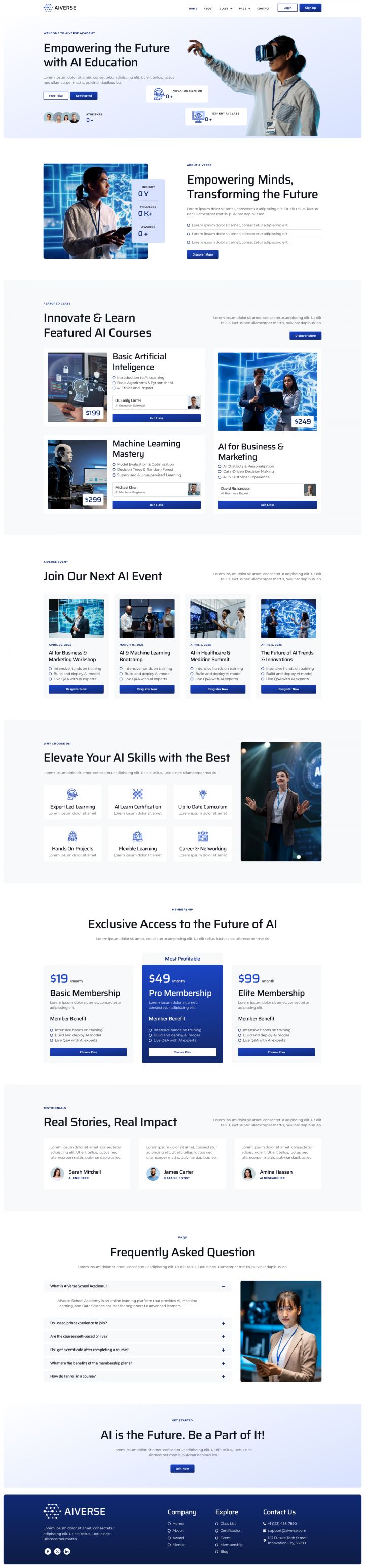 WordPress шаблон ThemeForest AIVerse