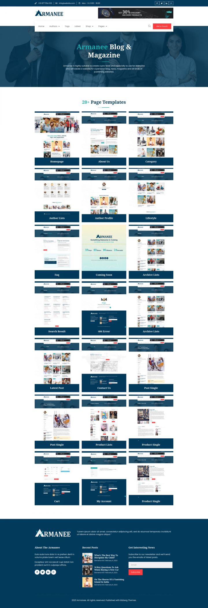 Шаблон ThemeForest Armanee WordPress шаблон ThemeForest Armanee