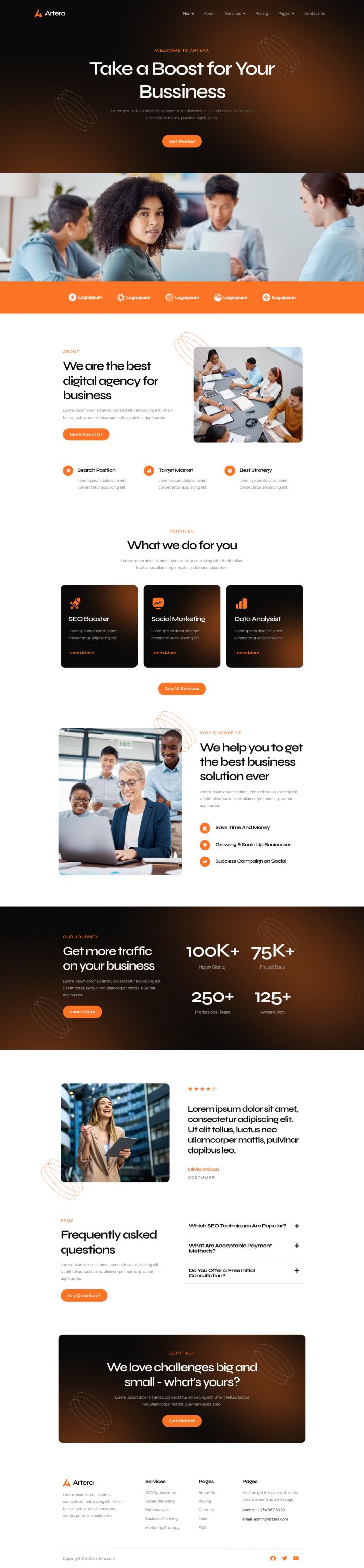 Шаблон ThemeForest Artera WordPress шаблон ThemeForest Artera