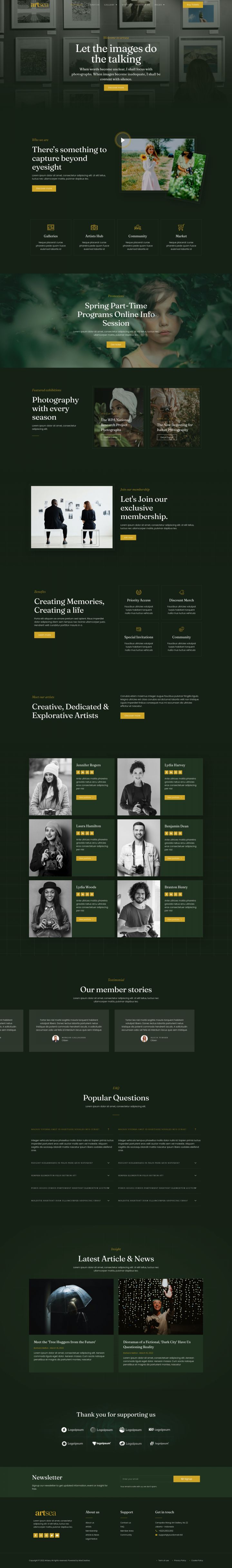 WordPress шаблон ThemeForest Artsea