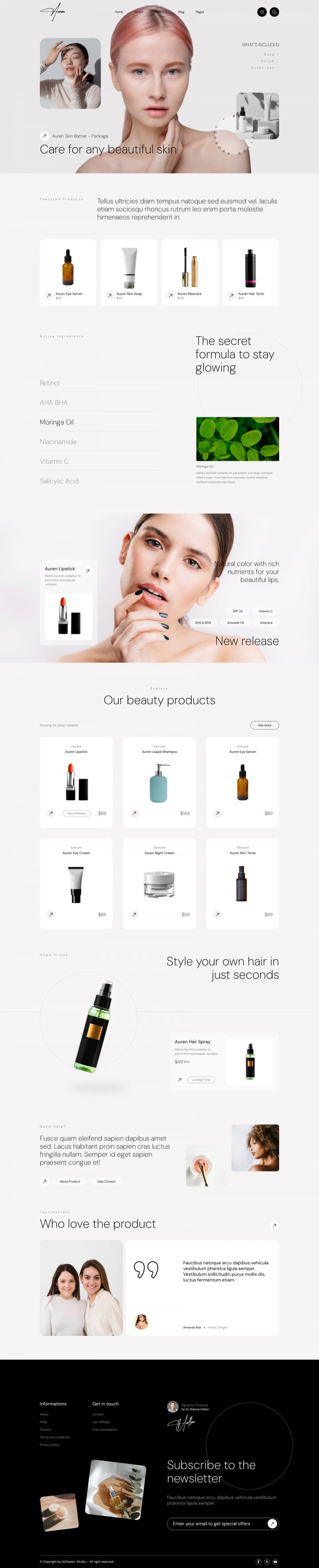 WordPress шаблон ThemeForest Auren