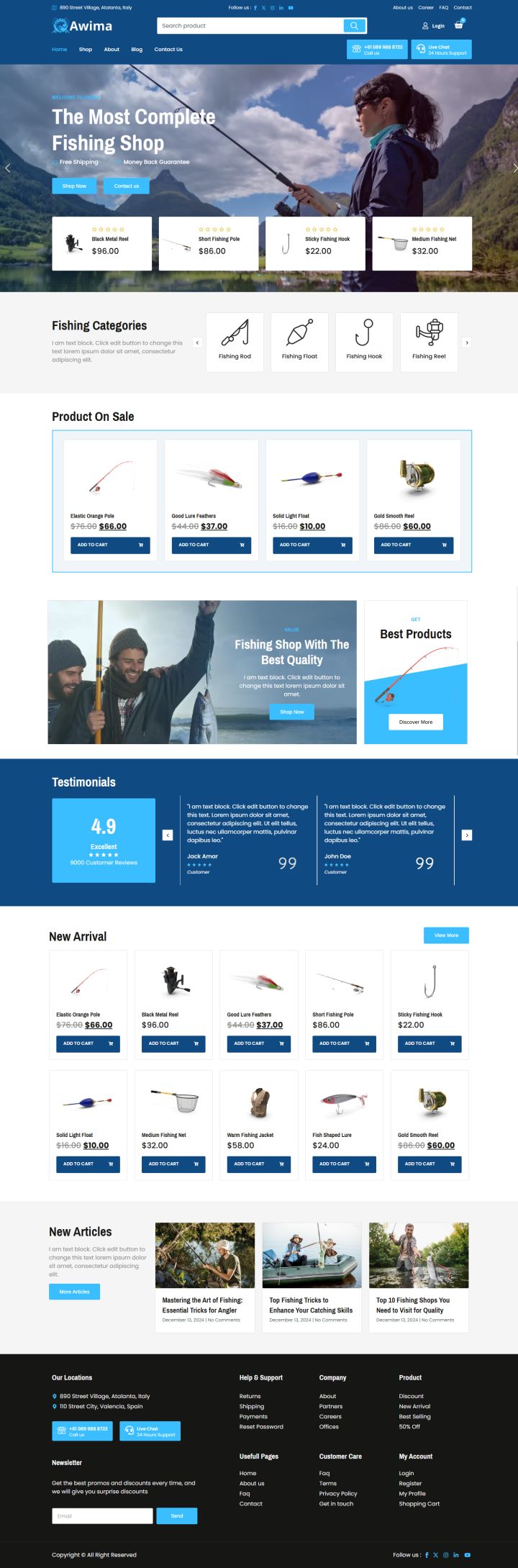 WordPress шаблон ThemeForest Awima