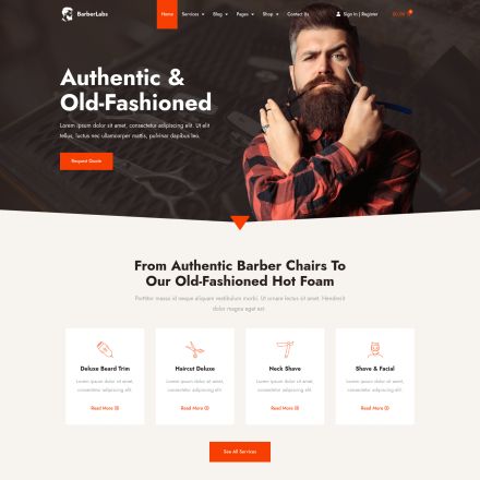 ThemeForest BarberLabs