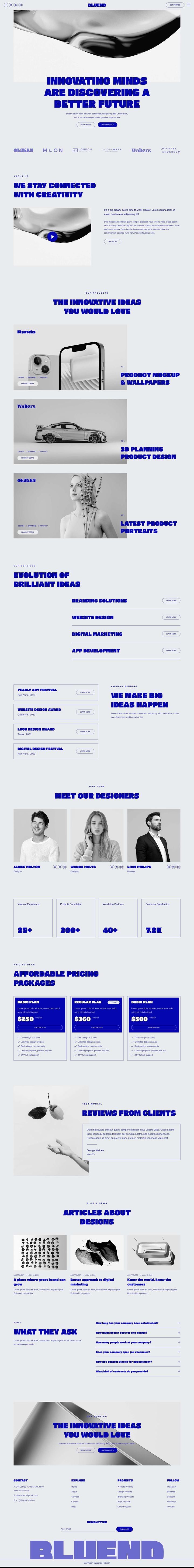WordPress шаблон ThemeForest Bluend