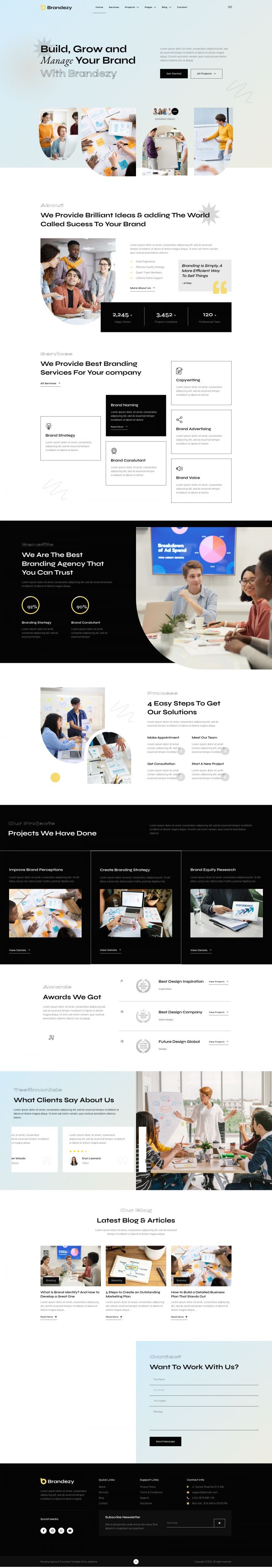 WordPress шаблон ThemeForest Brandezy