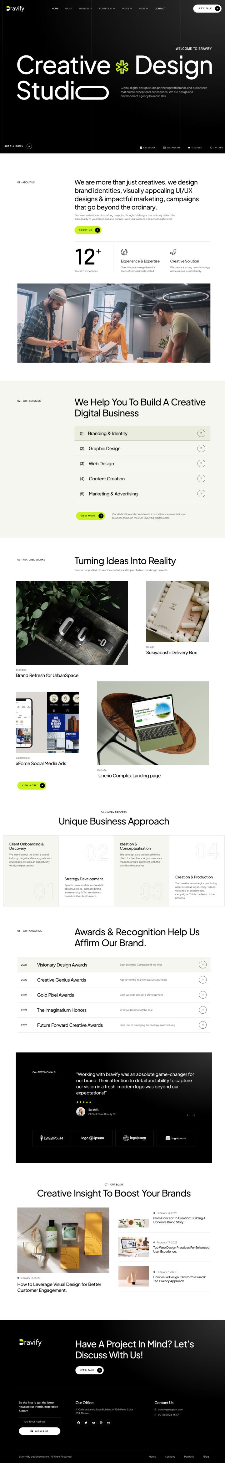 WordPress шаблон ThemeForest Bravify