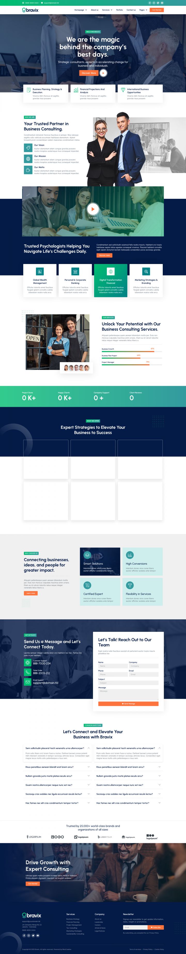 WordPress шаблон ThemeForest Bravix