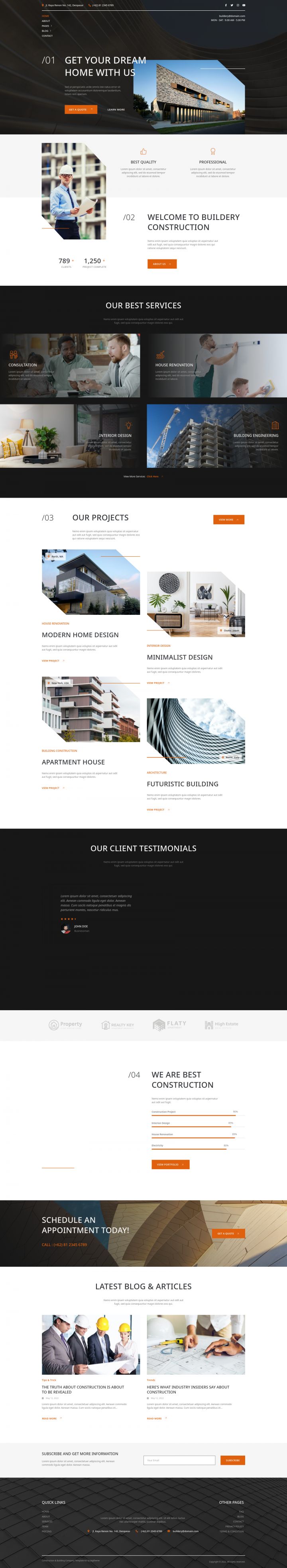 WordPress шаблон ThemeForest Buildery
