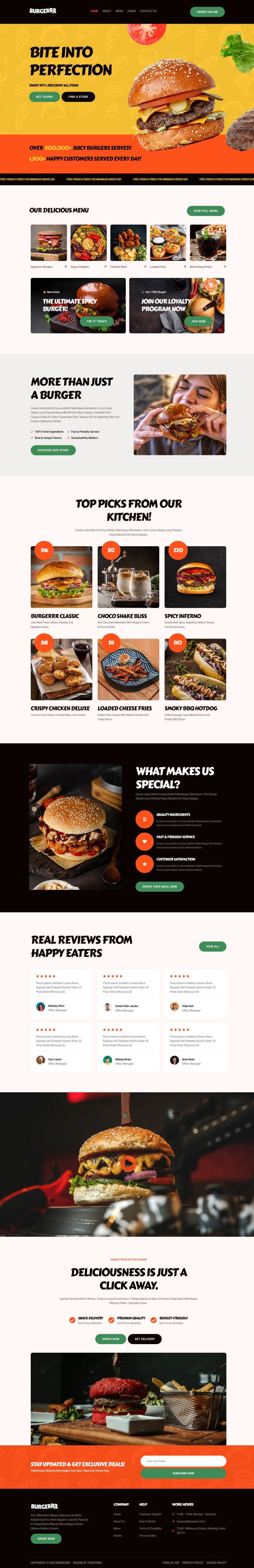 WordPress шаблон ThemeForest Burgerr