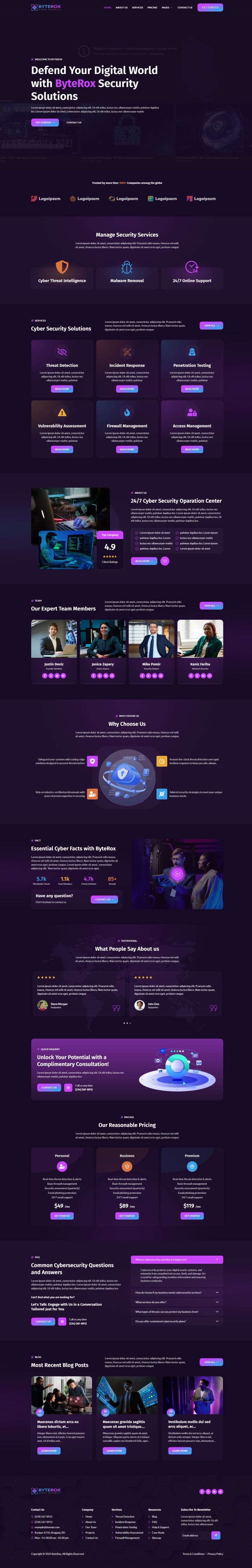 WordPress шаблон ThemeForest ByteRox