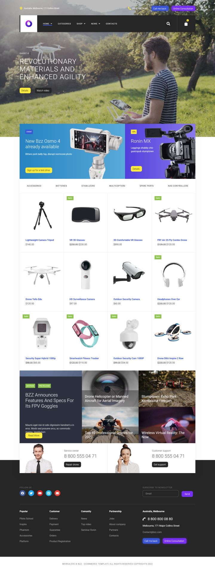 WordPress шаблон ThemeForest Bzzz