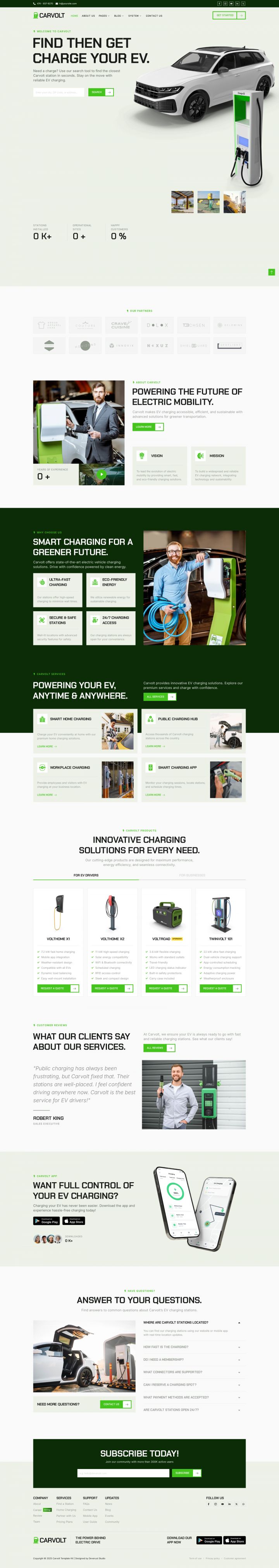 WordPress шаблон ThemeForest Carvolt