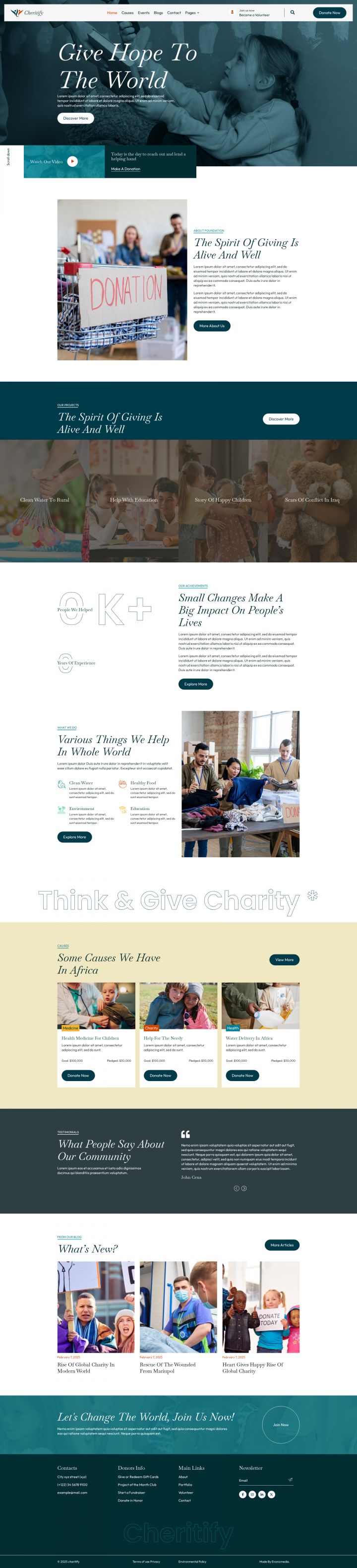 WordPress шаблон ThemeForest Charitify