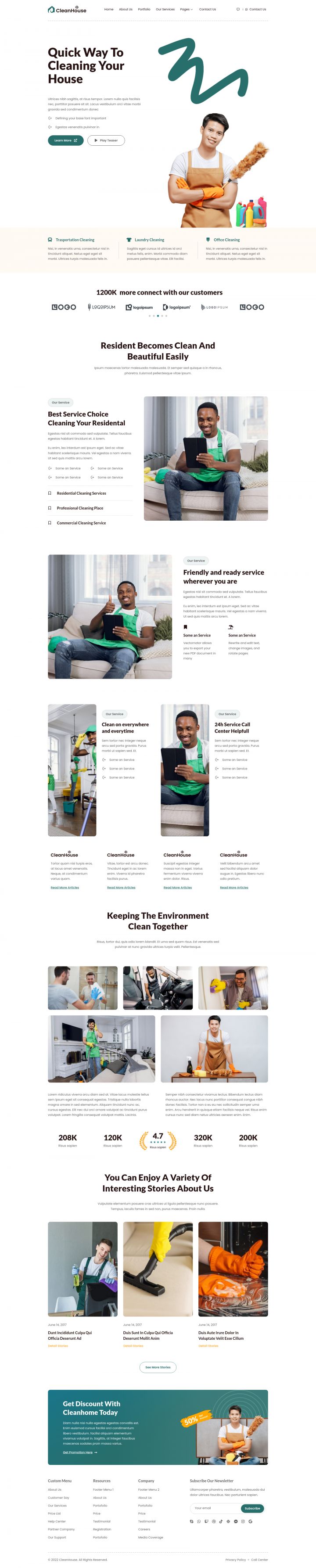 WordPress шаблон ThemeForest CleanHouse