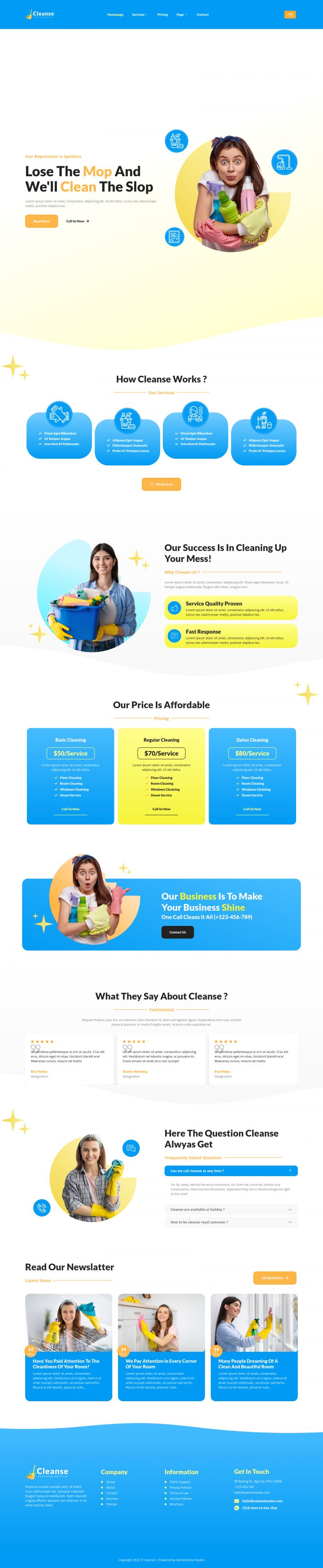 WordPress шаблон ThemeForest Cleanse