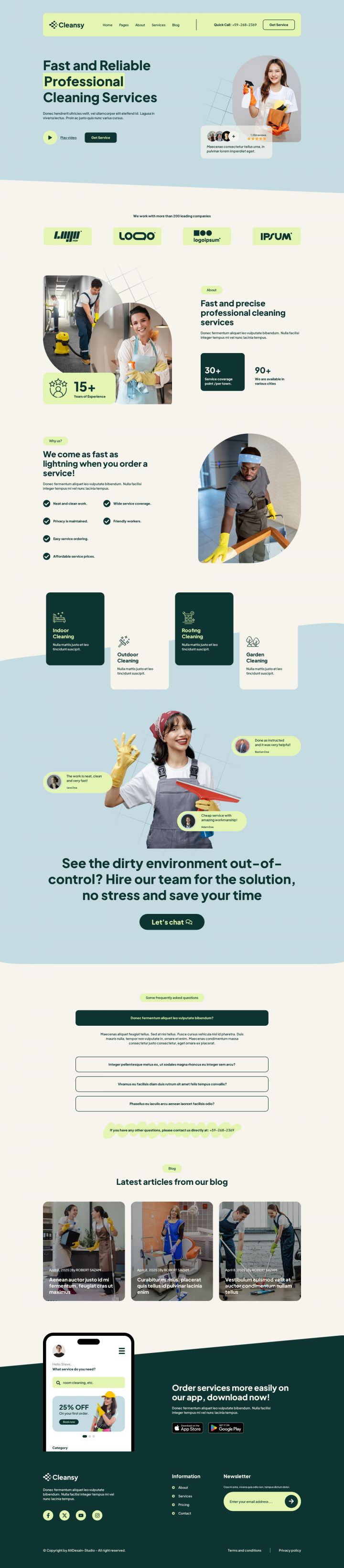 WordPress шаблон ThemeForest Cleansy
