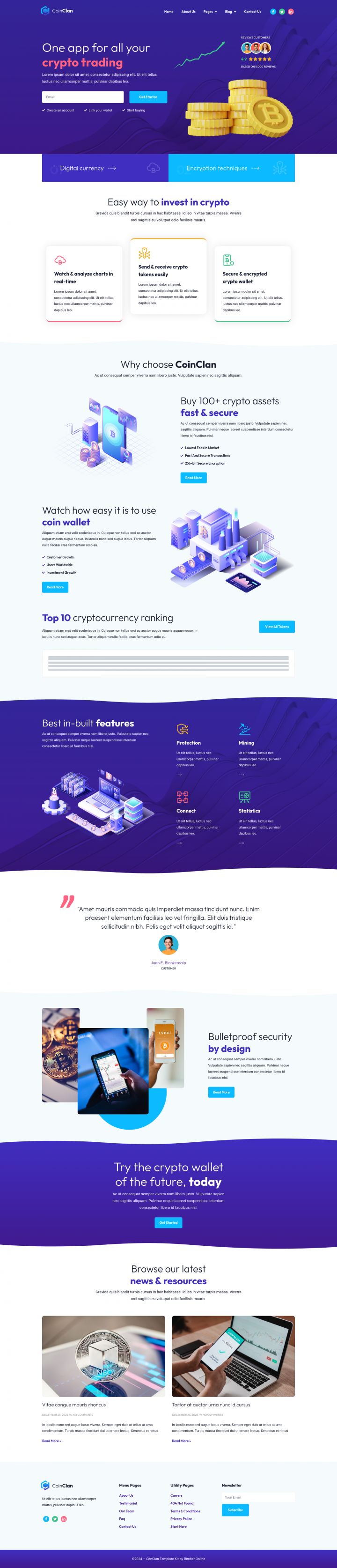 Шаблон ThemeForest CoinClan WordPress шаблон ThemeForest CoinClan