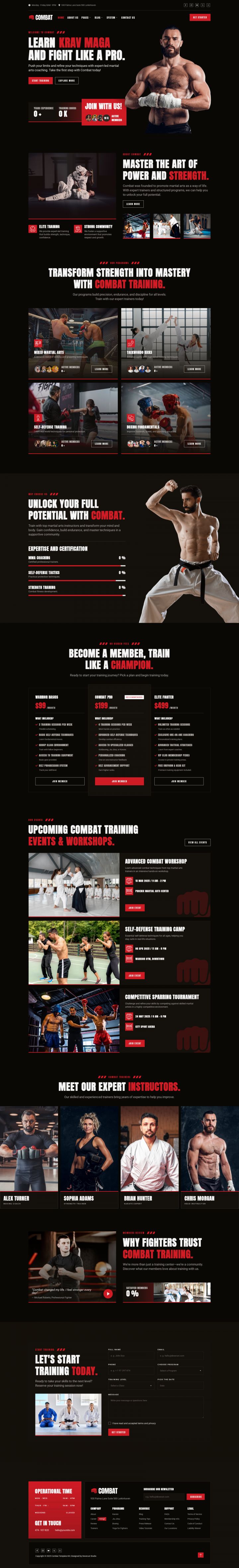 WordPress шаблон ThemeForest Combat