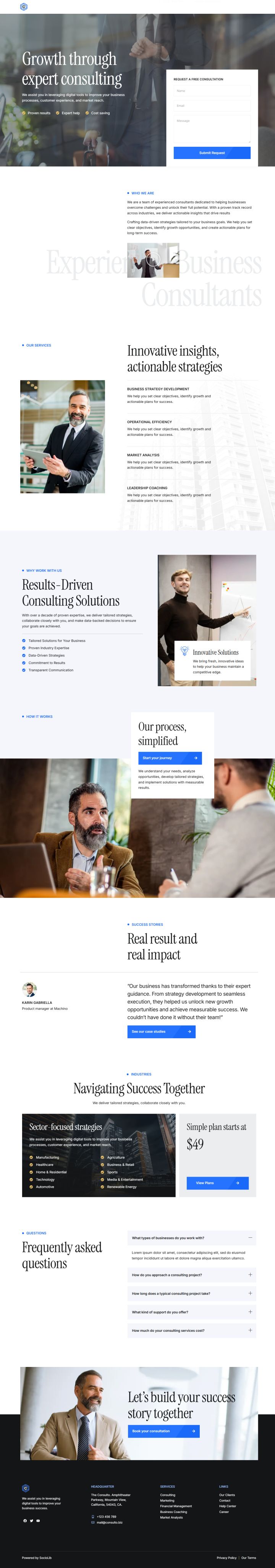 WordPress шаблон ThemeForest Consulto