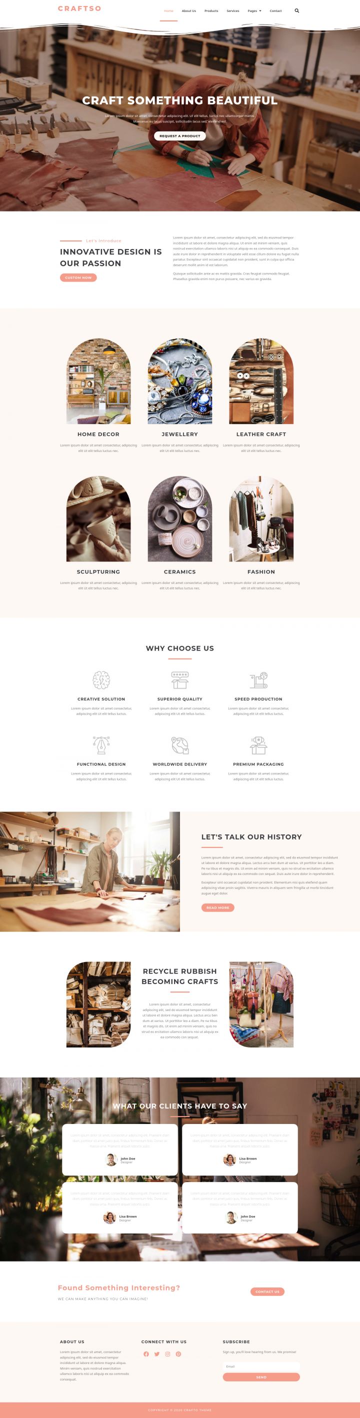 WordPress шаблон ThemeForest Craftso