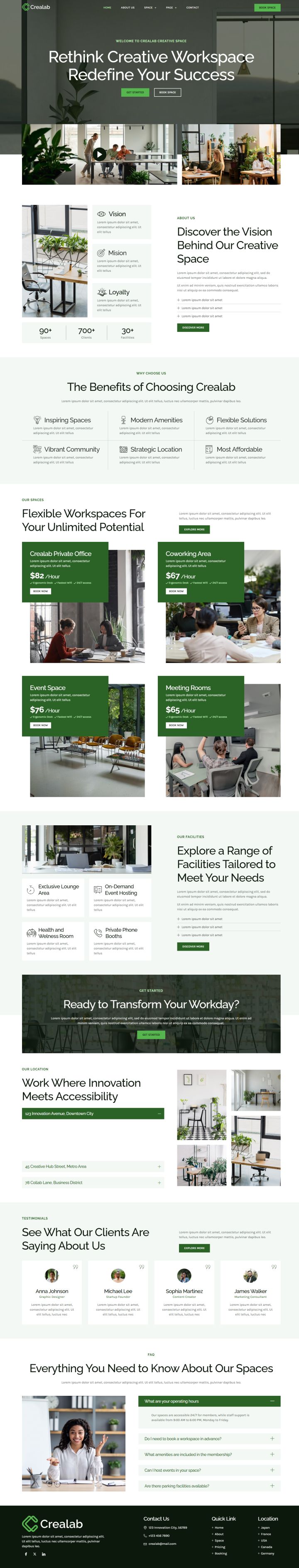 WordPress шаблон ThemeForest Crealab