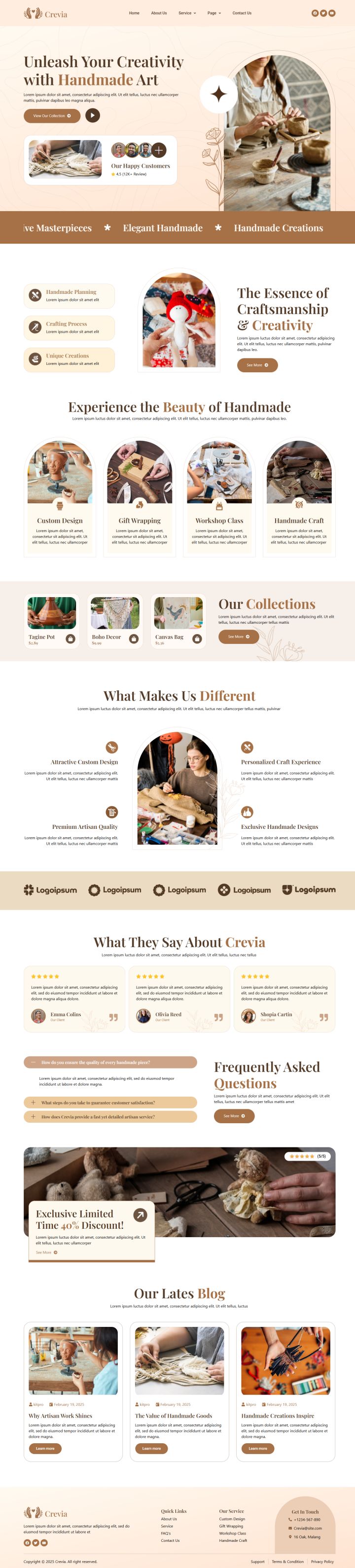 WordPress шаблон ThemeForest Crevia
