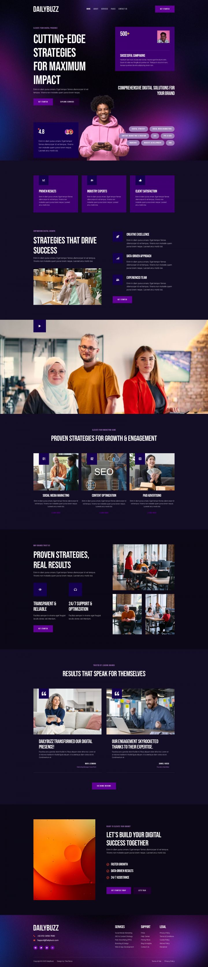 WordPress шаблон ThemeForest DailyBuzz