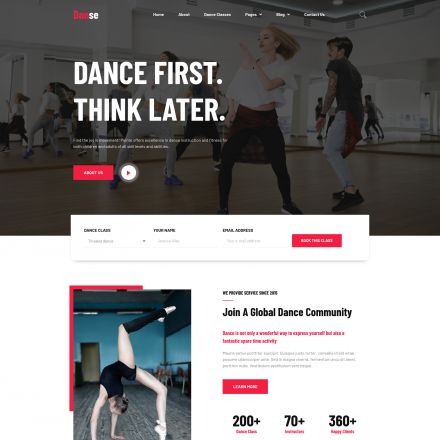 ThemeForest Danse