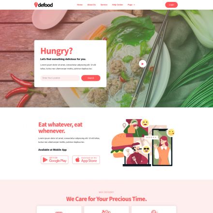 ThemeForest DeFood