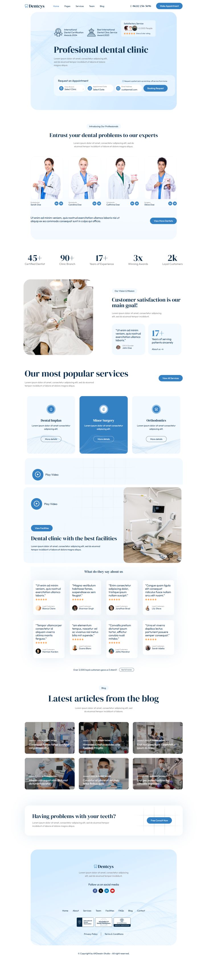 WordPress шаблон ThemeForest Dentcys
