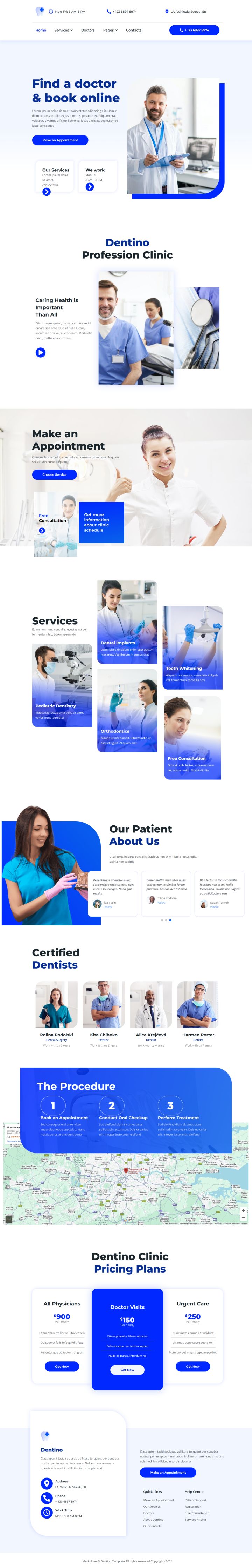 WordPress шаблон ThemeForest Dentino