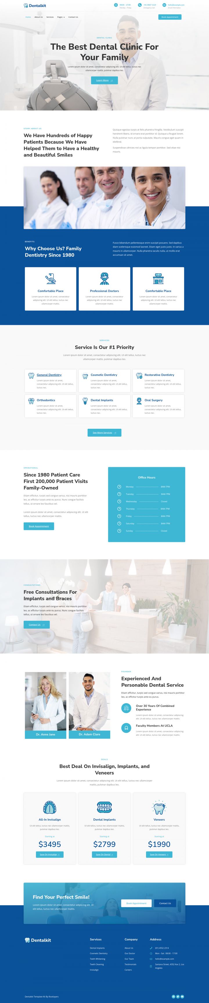 WordPress шаблон ThemeForest Dentistkit