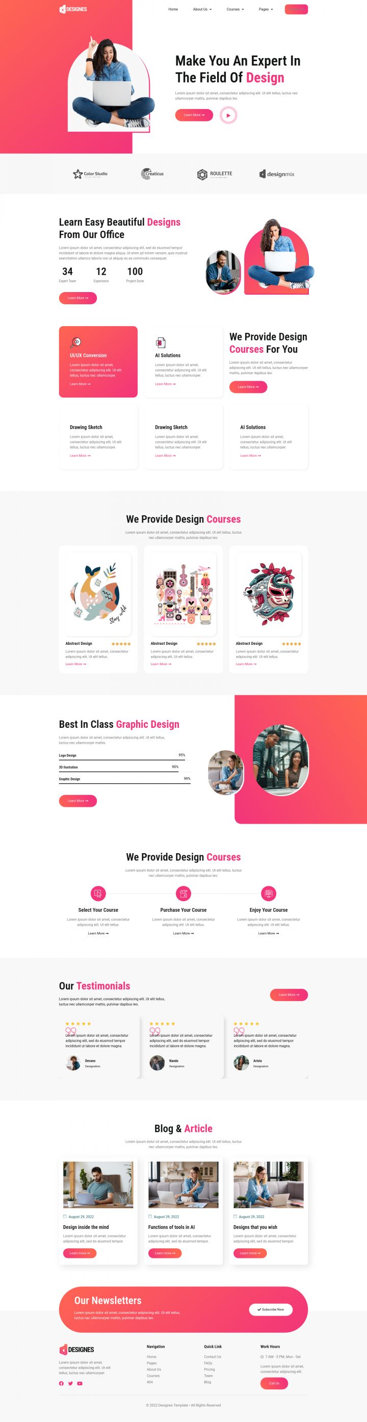WordPress шаблон ThemeForest Designes
