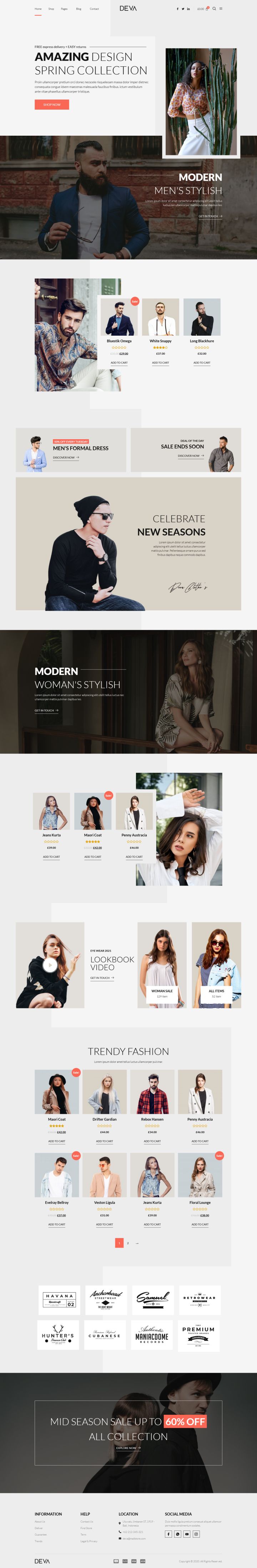 WordPress шаблон ThemeForest DEVA