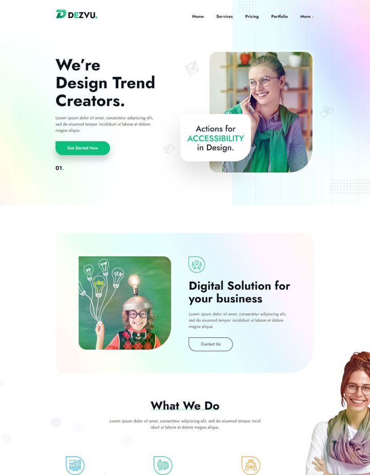 WordPress шаблон ThemeForest DezVu