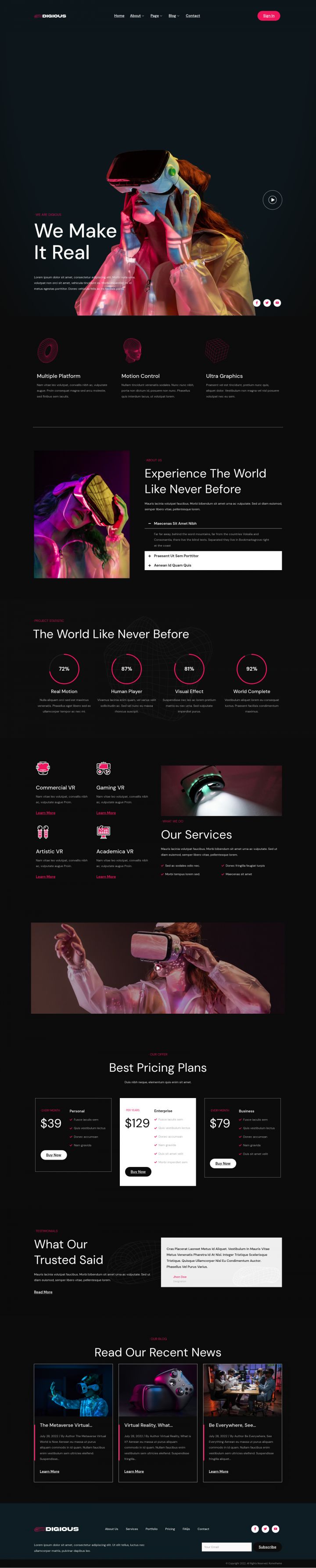 WordPress шаблон ThemeForest Digious