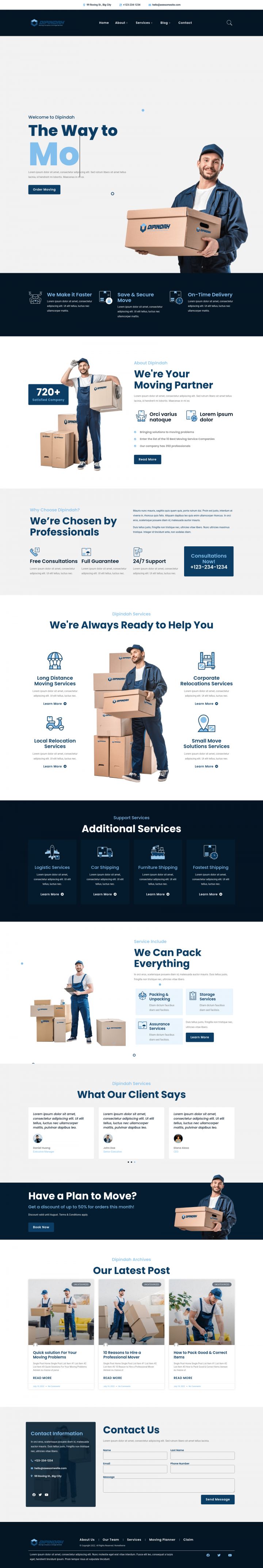 WordPress шаблон ThemeForest Dipindah