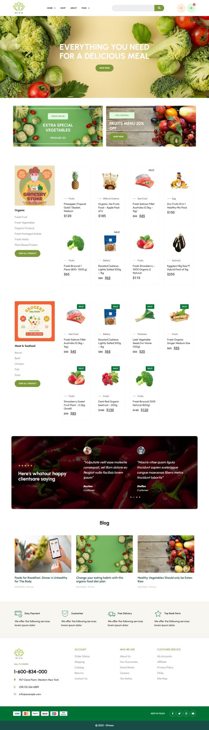 WordPress шаблон ThemeForest Diva
