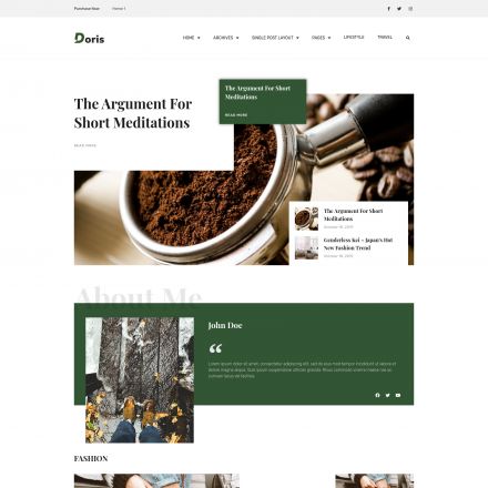 ThemeForest Doris