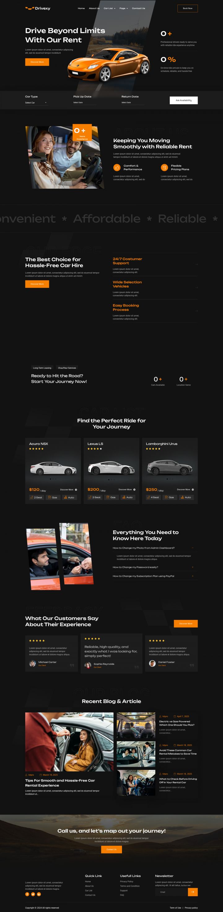 WordPress шаблон ThemeForest Drivexy