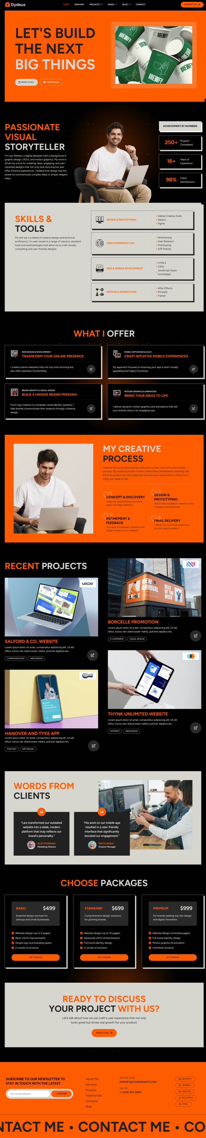 WordPress шаблон ThemeForest Dydeux